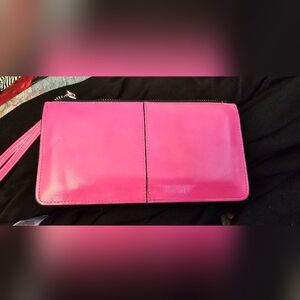 Hot pink wristlet